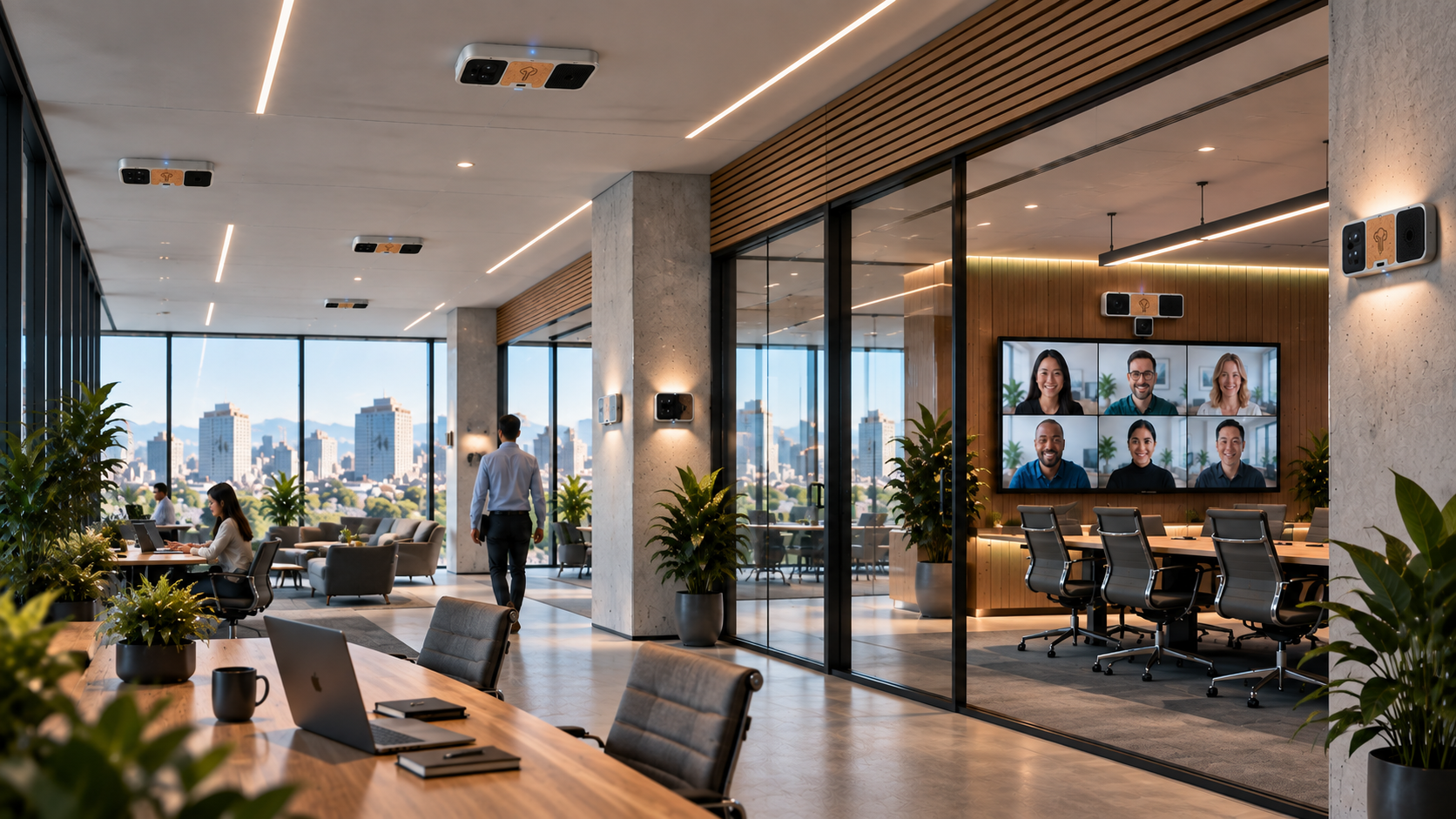 YzOak Office environment viewed as one spatial zone.