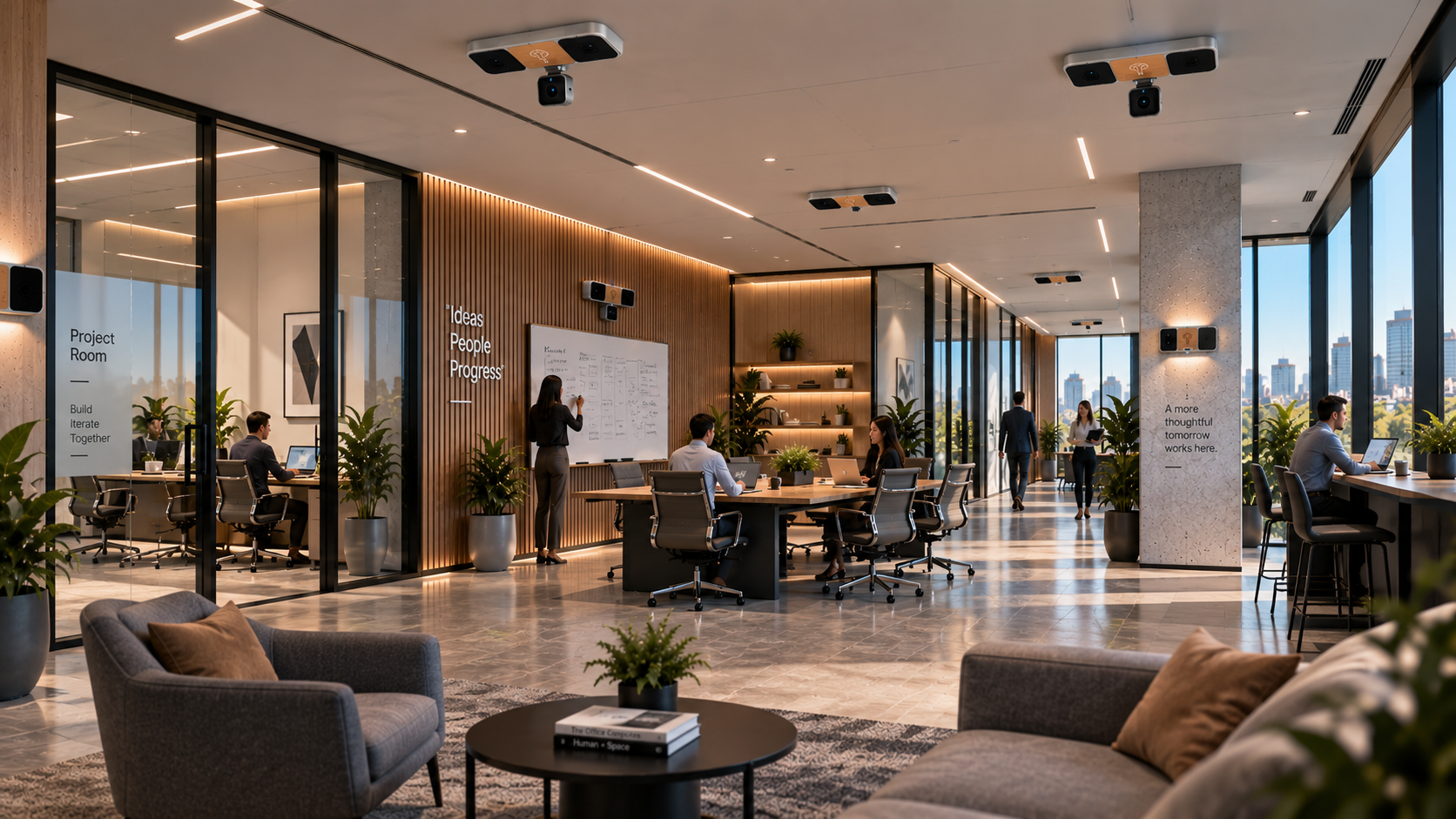 A third YzOak Office workspace view extending spatial awareness across the floor.