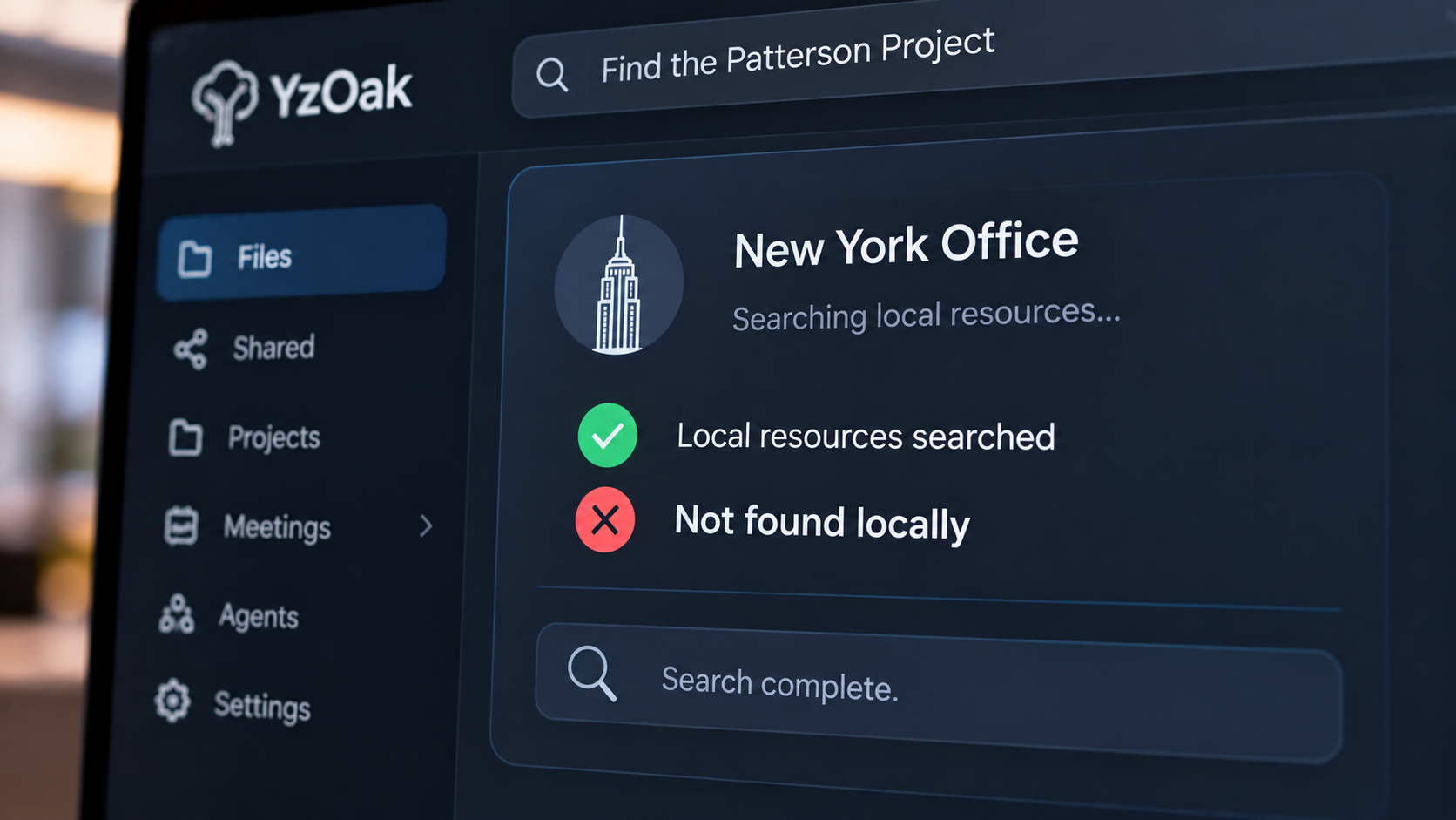 YzApp confirms that the Patterson Project was not found in New York local resources.