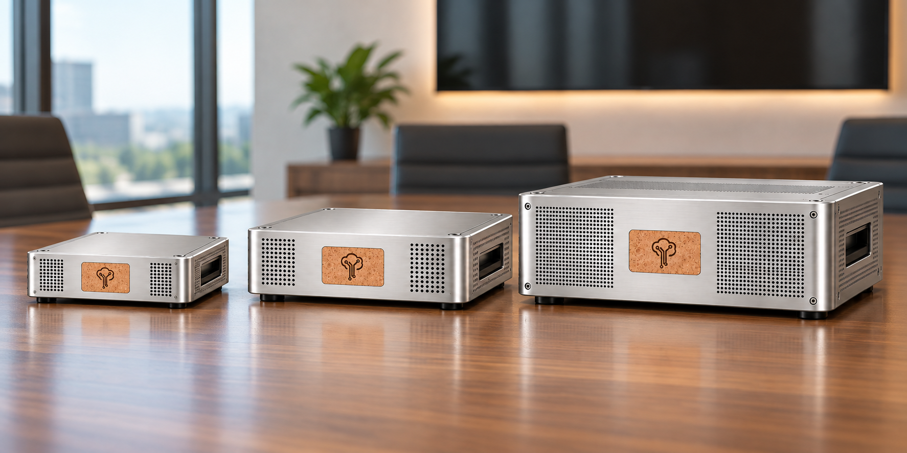 YzNode Mini, YzNode Prime, and YzNode Ultra arranged together.